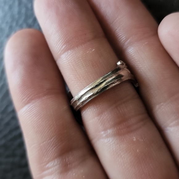 VTG TH. MARTHINSEN sterling spoon ring- size 6 - Picture 7 of 11